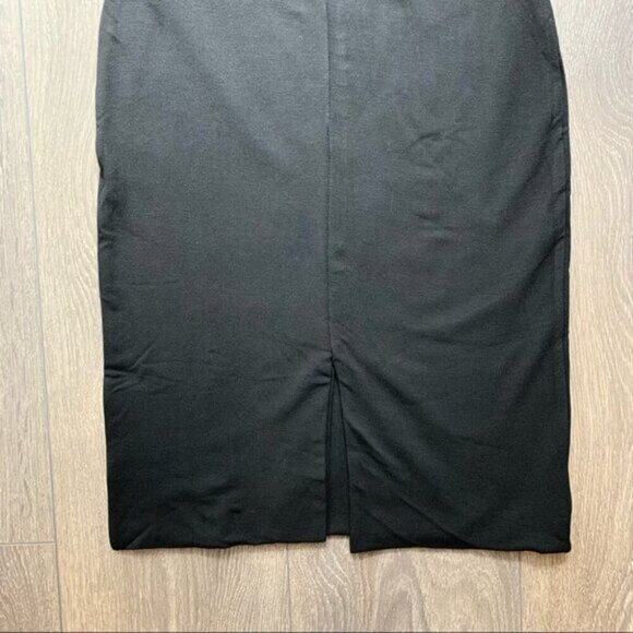 Revolve LNA Harley Skirt Pencil Mini Slit Black High Waist Bodycon Jersey XS - Picture 8 of 16